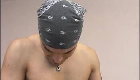 Skinny blonde having sex