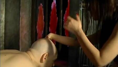 Asian mistress having her way with her salve