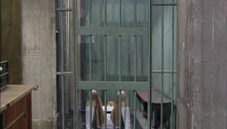 Horny teen gets licked by prison guard