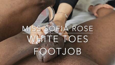Miss Sofia Rose White Toes Footjob