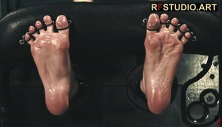 Home Girl's Toes Tied and Spread in Stocks - Tickling by Astrid (FULL HD MP4)