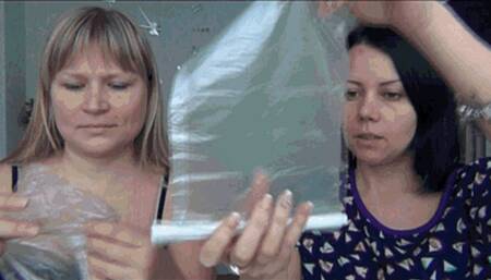 BLOWING UP and POPPING PLASTIC BAGS 20IBFn