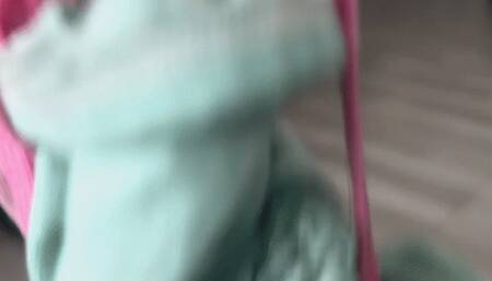 4K why you smell my panties? you want to be a woman haha