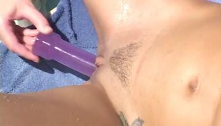 Two teen cuties doing 69 position on an outdoor swimming pool fuck