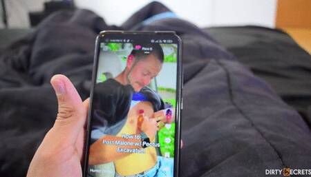 WITH A MASSAGE FROM MY SON'S FRIEND WE END UP FUCKING