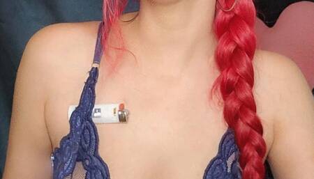 Blowing smoke in your face - lip gloss - transparent lingerie