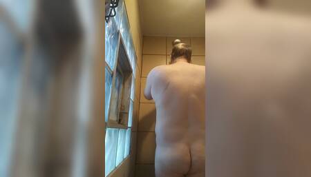 Stroking my Cock in the Shower