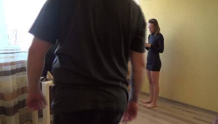 guy stood on my feet