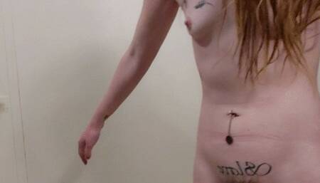 Petite Girl Showering