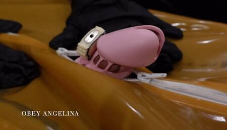 Sissy Foot Worship & Chastity Tease with Miss Patricia