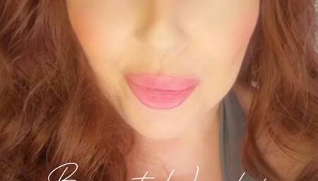 Worshipping my beautiful breasts as you stroke along with my instructions like a good little pet