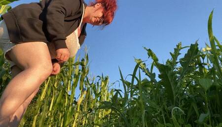 Roxanne Miller - Topless in the garden