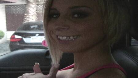 Attractive blonde picked up and fucked hard