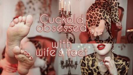 Cuckold husband obsessed with hot wife's feet - foot fetish