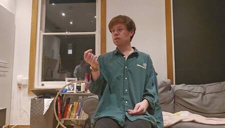 Diapered Brat Spanked Over The Knee