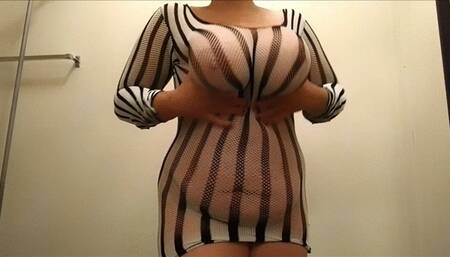 Lactating Madeline Milking in Mesh 2015