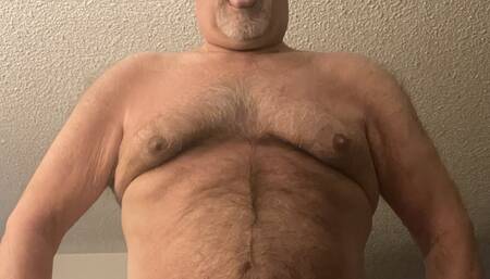 Stroking with Cockrings on Bed