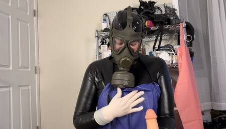 GAS MASK Fetish Nurse milks You