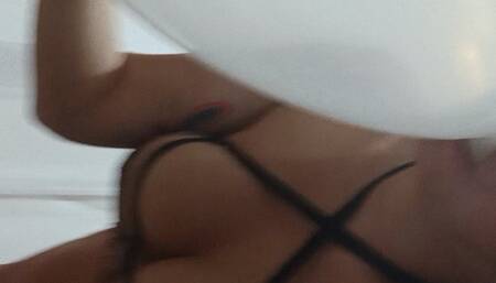 B2p clear ballóon 18 lingere black