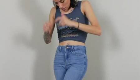 Stuck Zipper Jeans Wetting