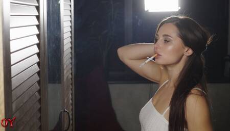 Long hair and long Marlboro