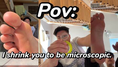 Pov: I shrink you to be microscopic then you clean my feet
