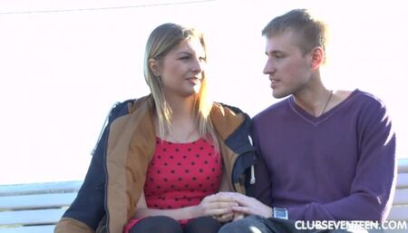 Couple fucking on couch