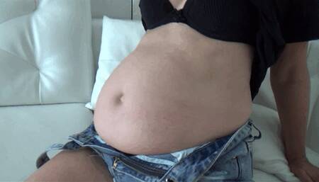 inflate their cheeks and stomach 5BIn