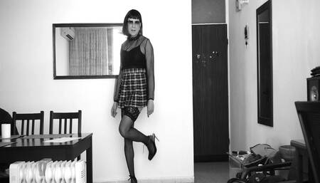 Under the Skirt Was a Sexy Piece of Lingerie.