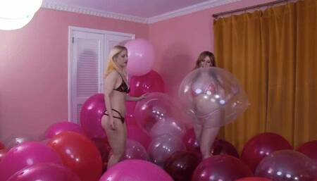 Case of the Ex & Her Bestie: Your Naughty Ex Girlfriend Galas & Jacquelyn Velvets Pop Your Balloons While Blowing Bubblegum Bubbles - HD 1080p mp4