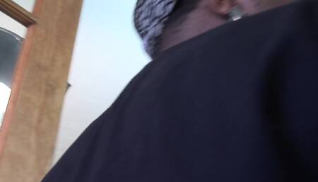 Hung black stud buries his cock deep inside her young and horny pussy