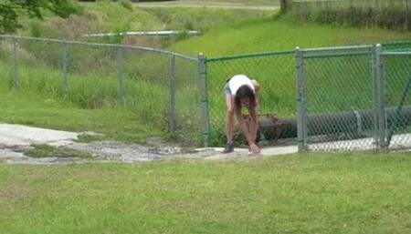 Sneezing at the park