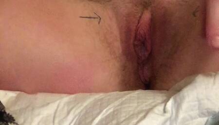 pissing while cumming with a Hitachi 3 times over