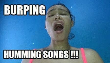 BURPING FETISH 240323BKSAR2 SARAI BURPING WHILE HUMMING DIFFERENT SONGS + FREE SHOW SD MP4