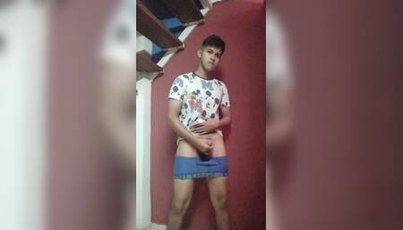 Teen Boy Masturbates in His Room