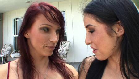 Stunning horny redhead stepmom wants some wet pussy in her mouth