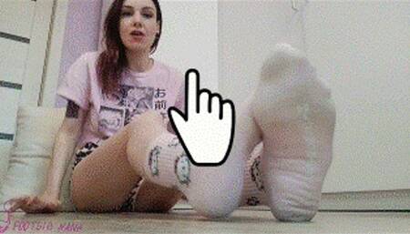 62 PERFUL SOCKS ( HD, foot fetish, foot virgin, upclose, worship, soles, wrinkled, wiggling, spreading, foot play, cleavage, rubbing, goddess, queen, barefoot, long toes)