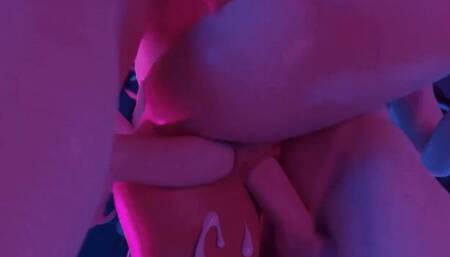 Cute neko girl fucks, dp, blowjob