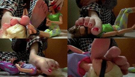 Dominant Dream: Little slaves under My toes