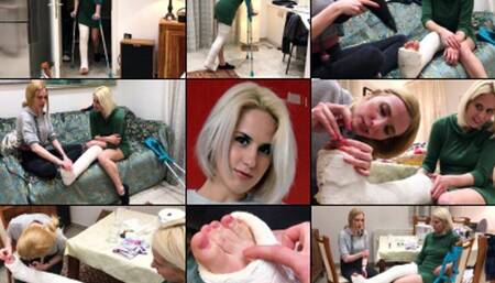 Amydouxxx the Cure For Cold Toes with Foot Play (in HD 1920X1080)