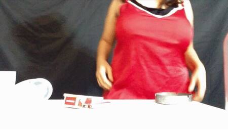 Smoking spanking milking huge tits with next day results