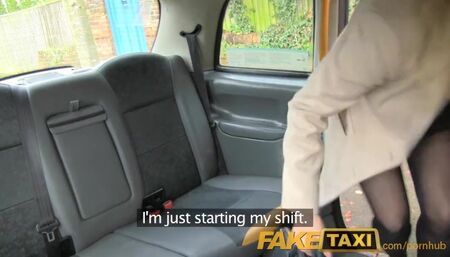 FakeTaxi back Seat Shagging and Surprise Creampie Pay for Taxi Fare