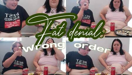 Fat denial WRONG ORDER !! Mutual stuffing & fat humiliation