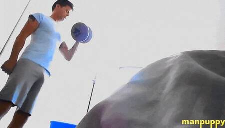 Interrupting Giant Workout - Jeff Drizzle - Manpuppy - MP4 1080 - Remaster