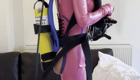 latex scuba and dive mask cum