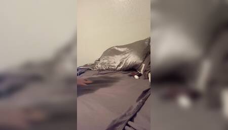 Stepson Films While Horny MILF Masturbates Hardcore