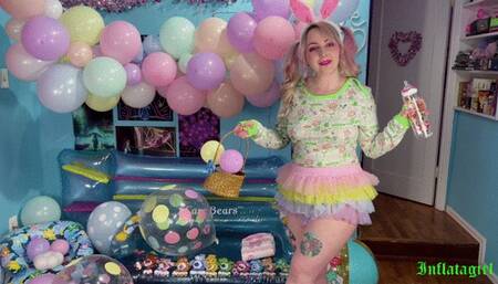 Bunny Day Accidental Leak In My Onesie With Diaper Change