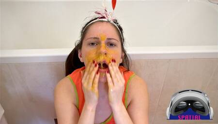 Egg-to-Nose Sneezing N Other Experiments: Weird Nose Fetish (Spatial Video)