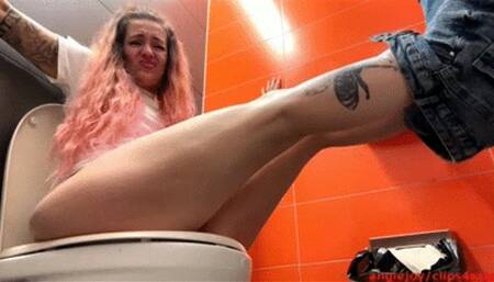 Public toilet SUCKED ME IN