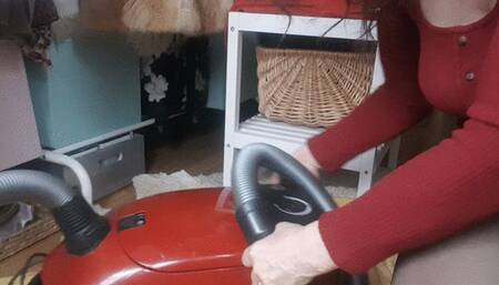 Vacuuming my nylonpantyhosefeet